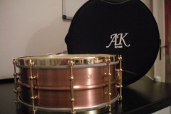 AK-Drums custom shop copper snare drum from South-Tyrol - www.ak-drums.com